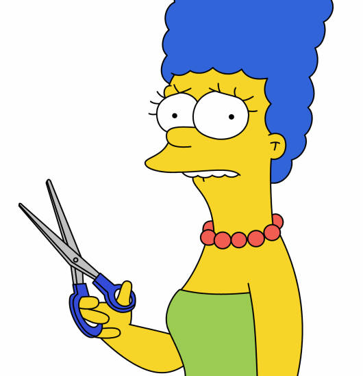Classic Cartoon Marge Simpson Background