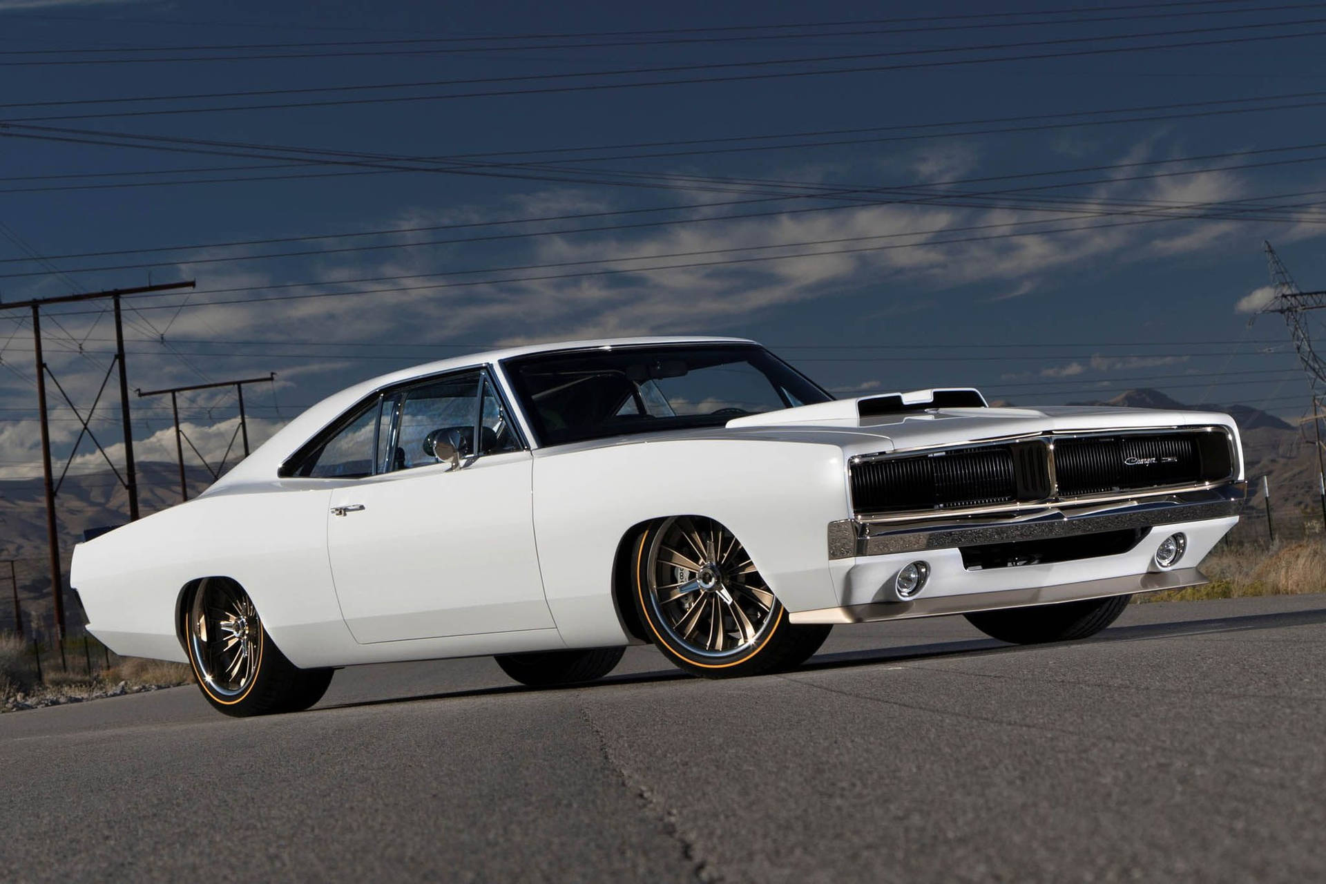 Classic Charm - 1969 Dodge Charger In Matte White Finish