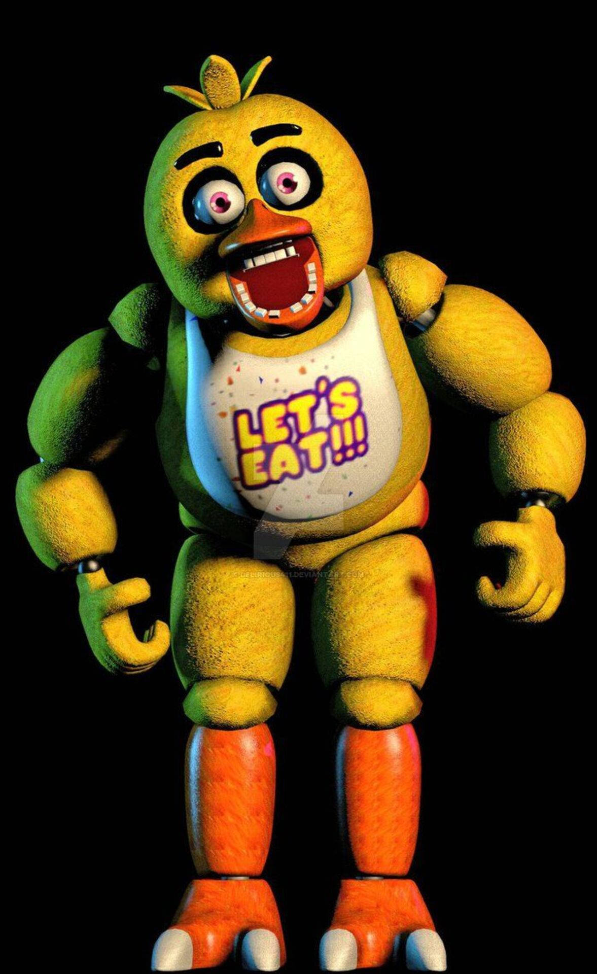 Classic Chica Fnaf Iphone Background