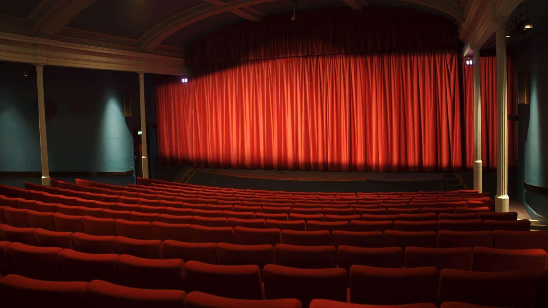 Classic Cinema Interior Red Seats