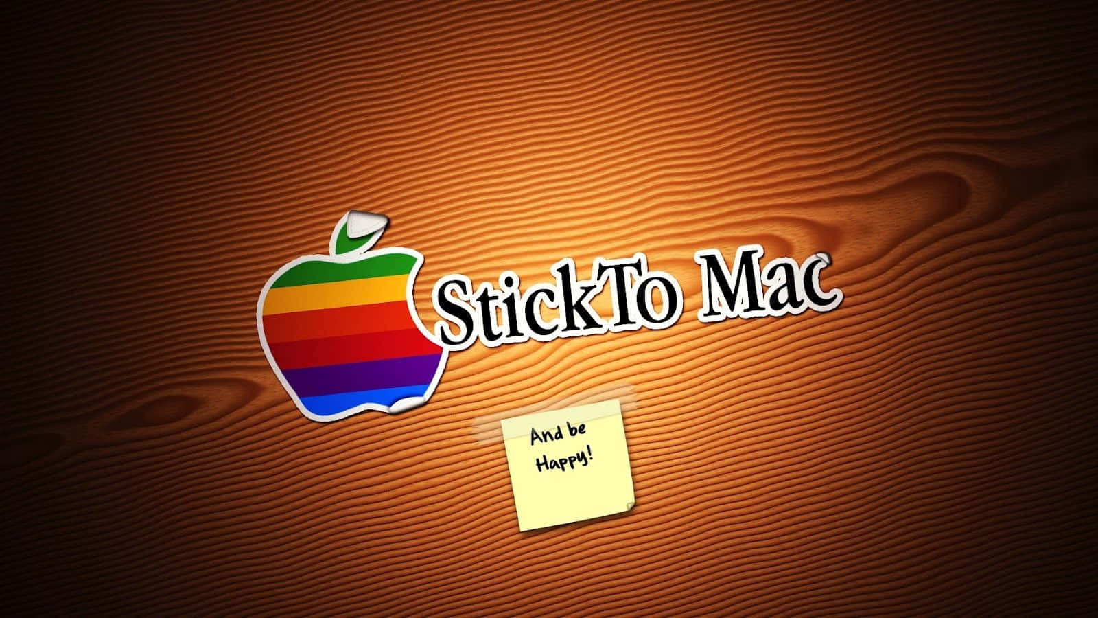 Classic Cool Mac Logo Stick To Mac Background