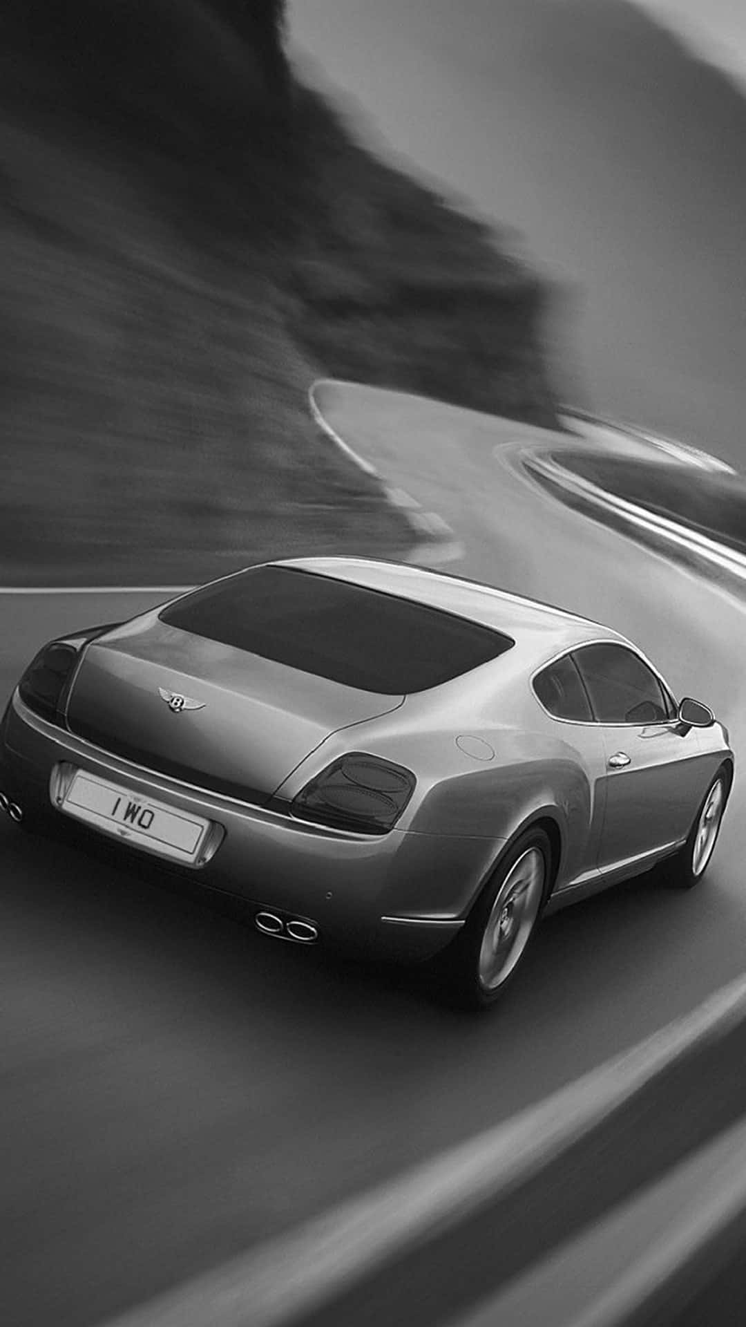 Classic Elegance - Top Angle View Of An Old Bentley Background