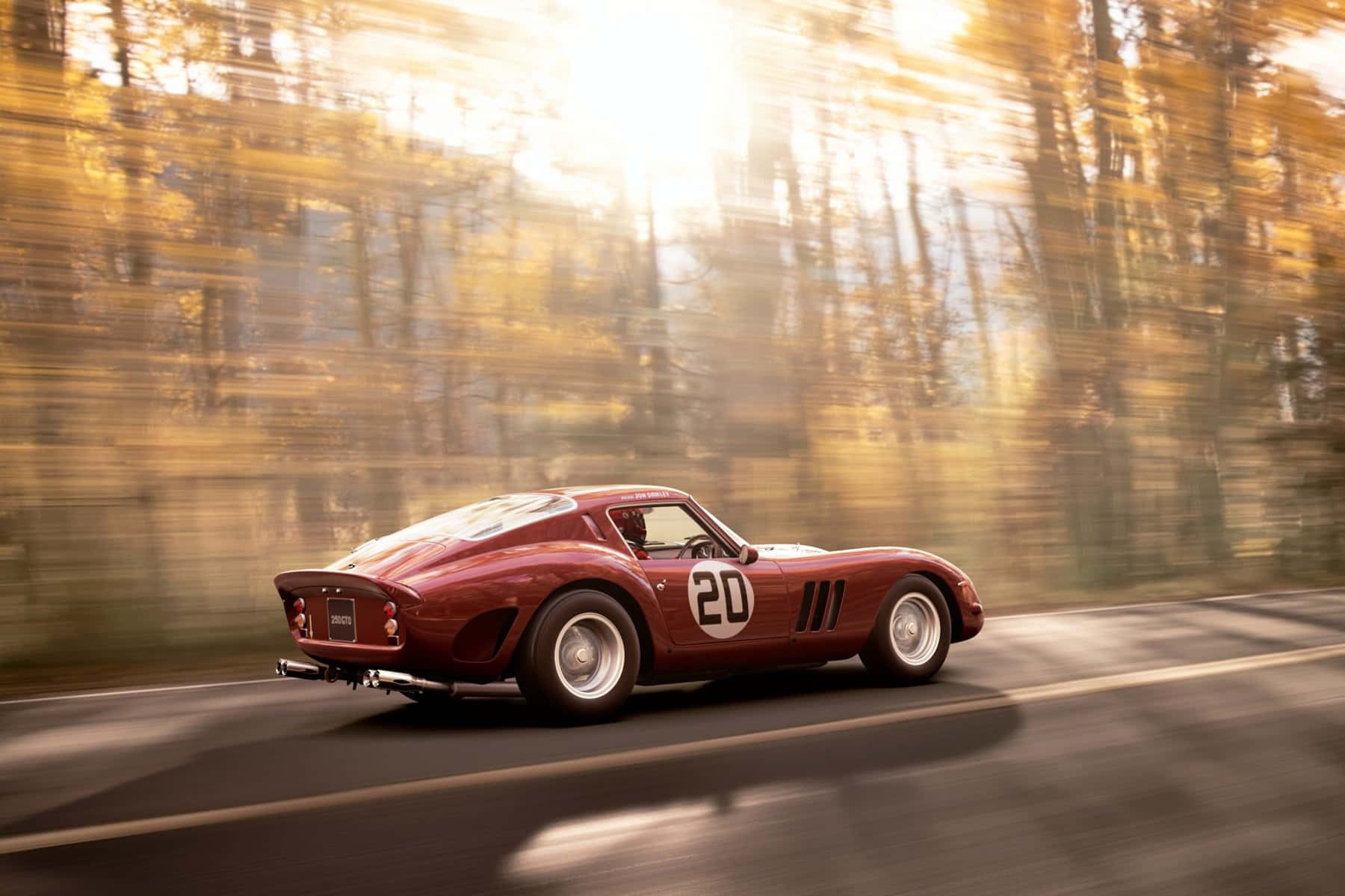 Classic Ferrari 250 Gto Sports Car Background
