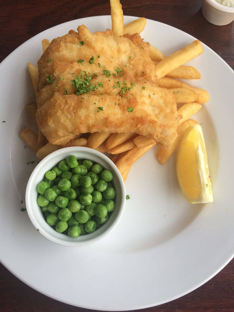 Classic Fish And Chips Plate