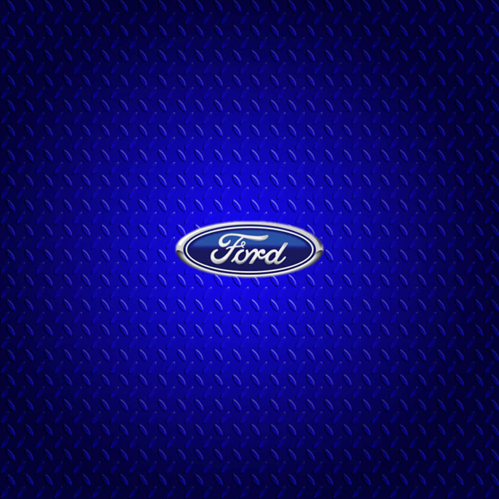 Classic Ford Logo On A Dark Background Background