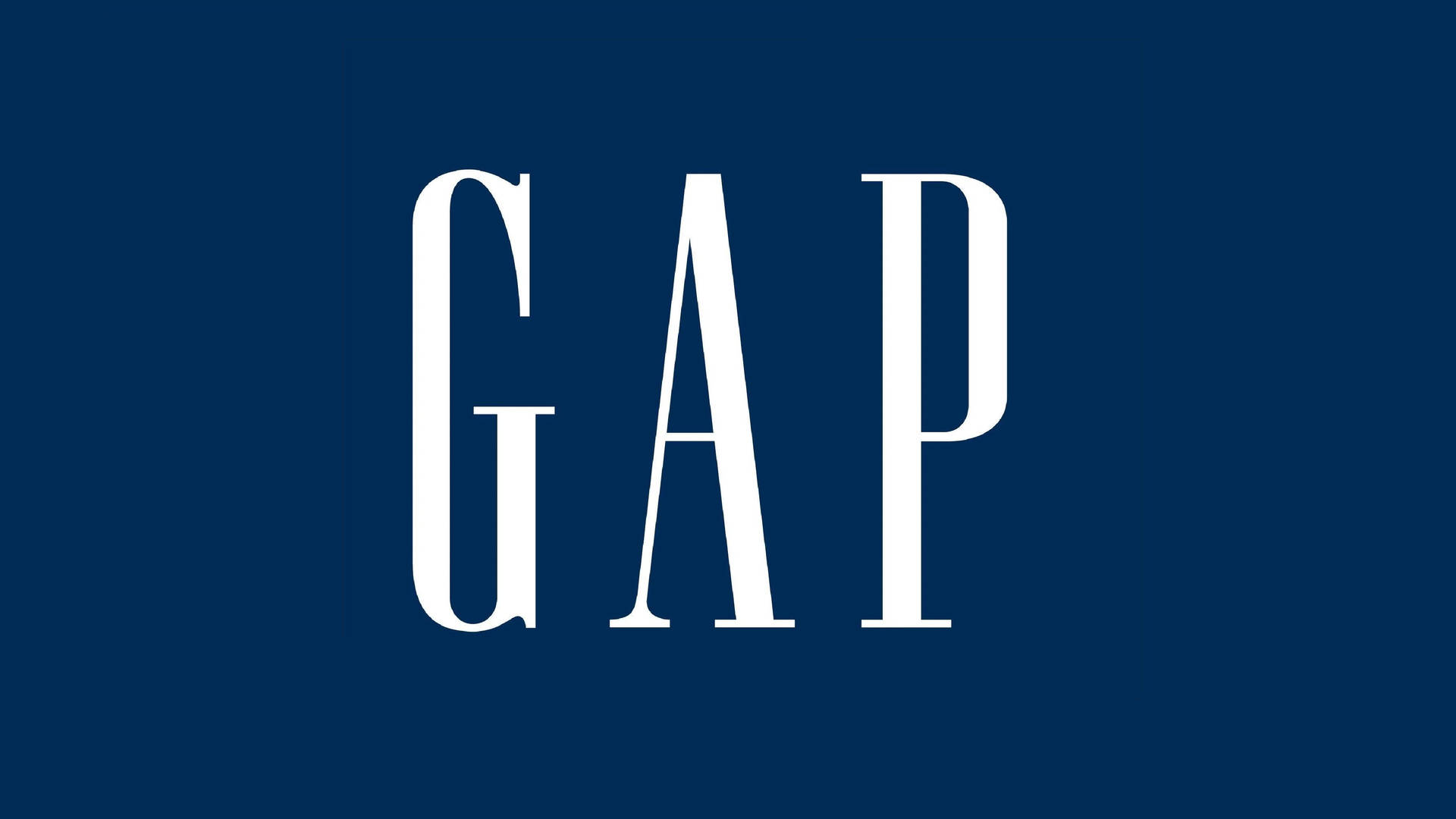 Classic Gap Navy Blue Logo Background