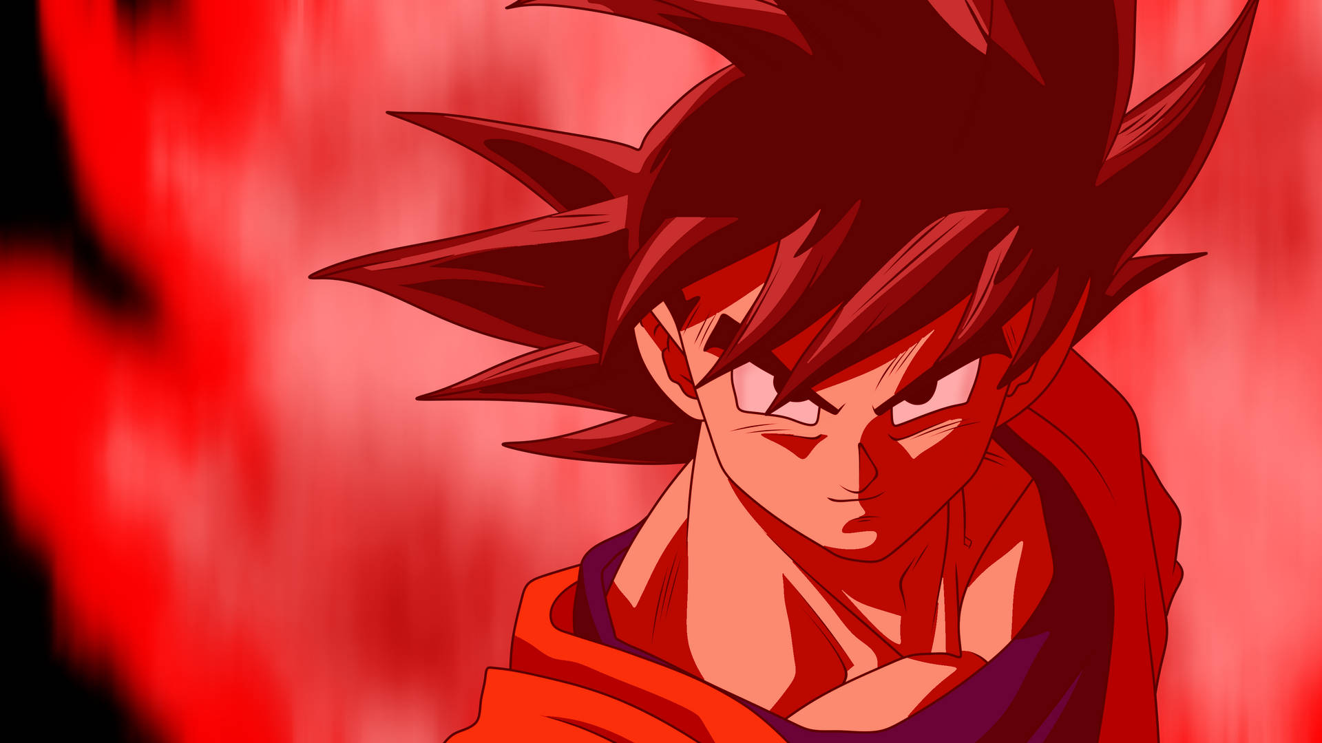 Classic Goku Kaioken Aura Background