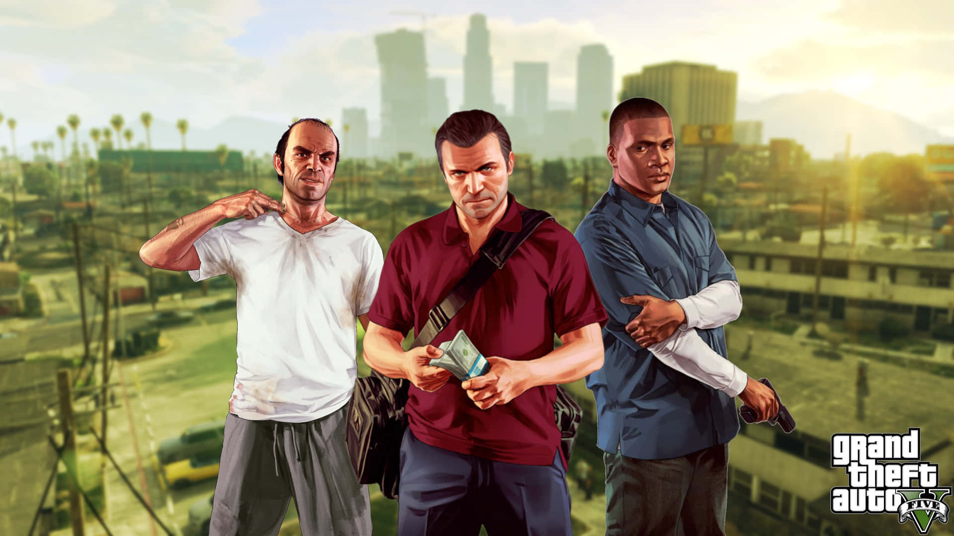 Classic Grand Theft Auto V Game, Now In Stunning 2560x1440 Resolution.