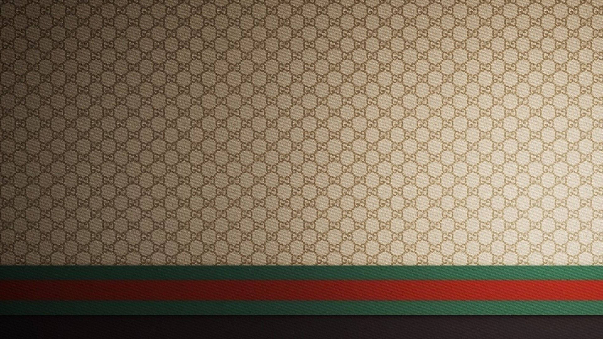 Classic Gucci Designer Logo Pattern Background