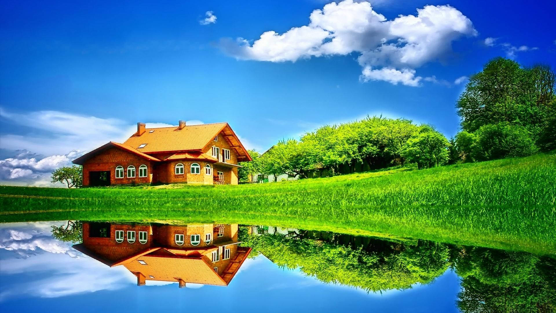 Classic House Scenery Background