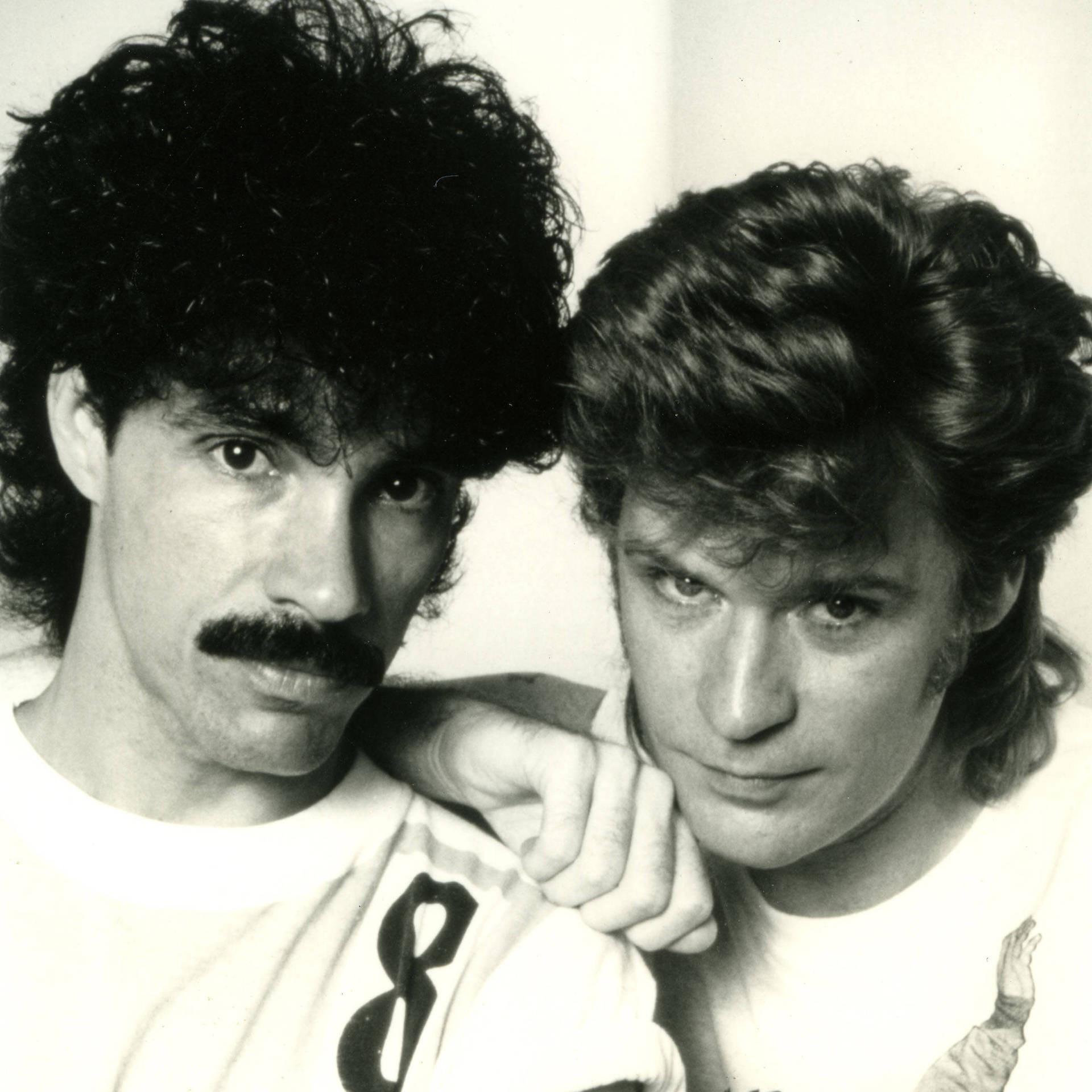 Classic Image Of Music Legends Daryl Hall And John Oates Background