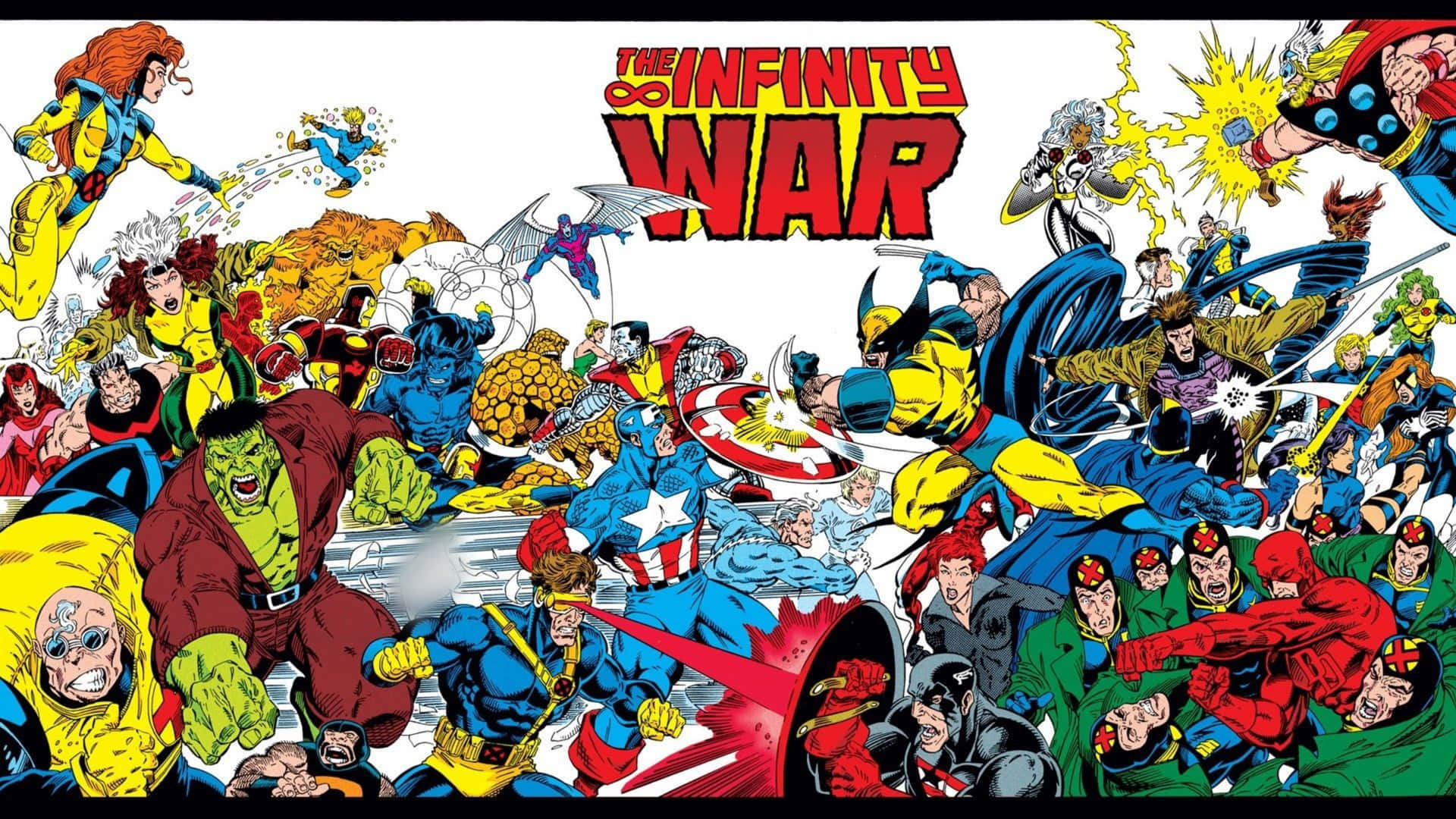 Classic Infinity War Marvel Comics 2560x1440 Background