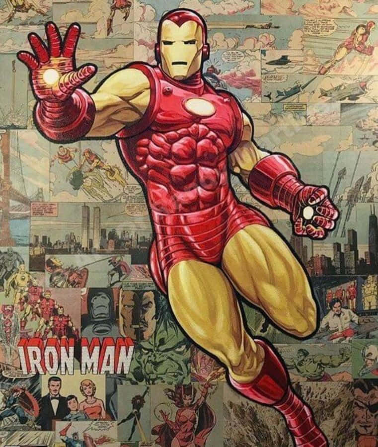 Classic Iron Man Suit Ready To Take On The Action.