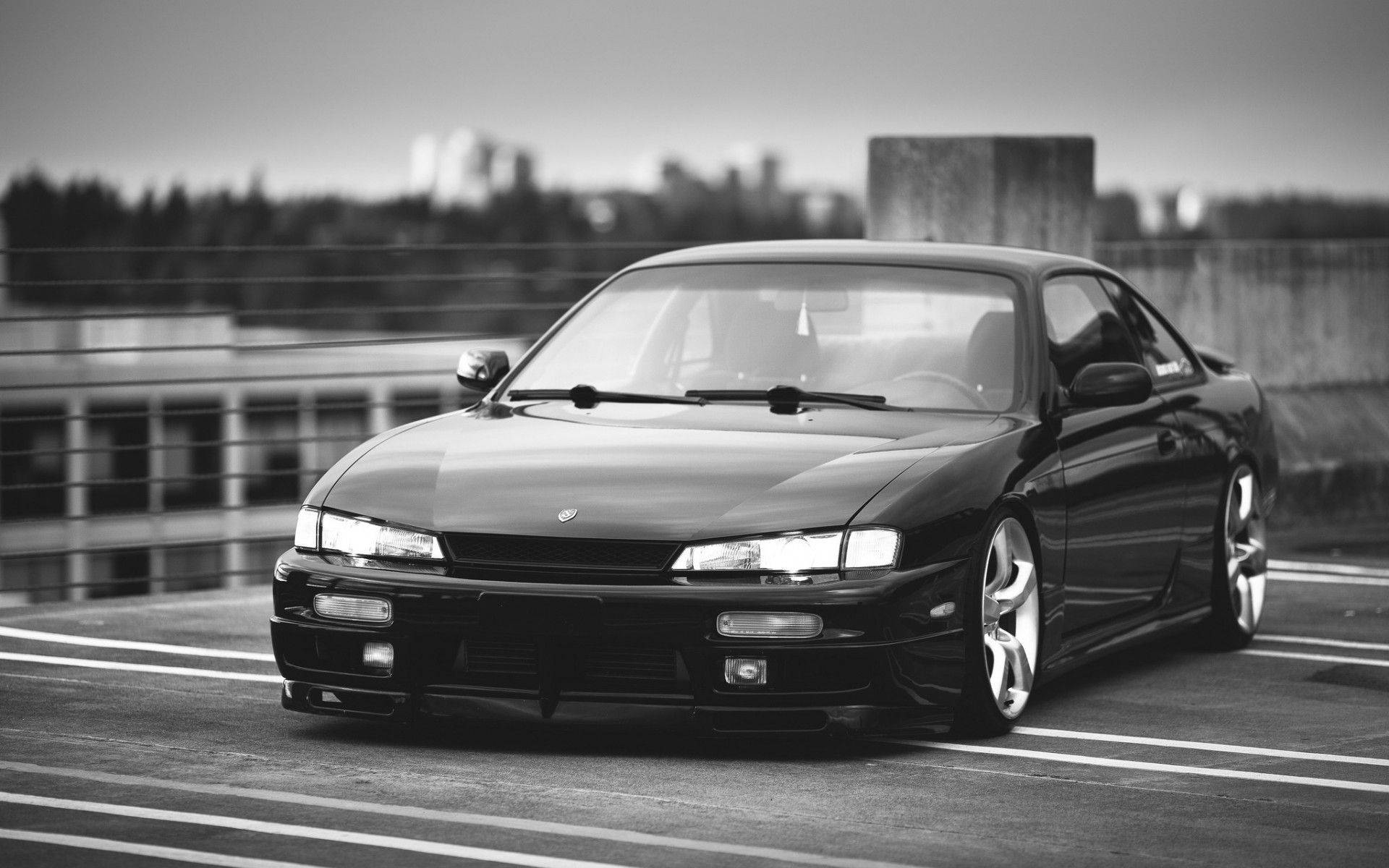 Classic Japanese Sports Car - Nissan Silvia S14 Background