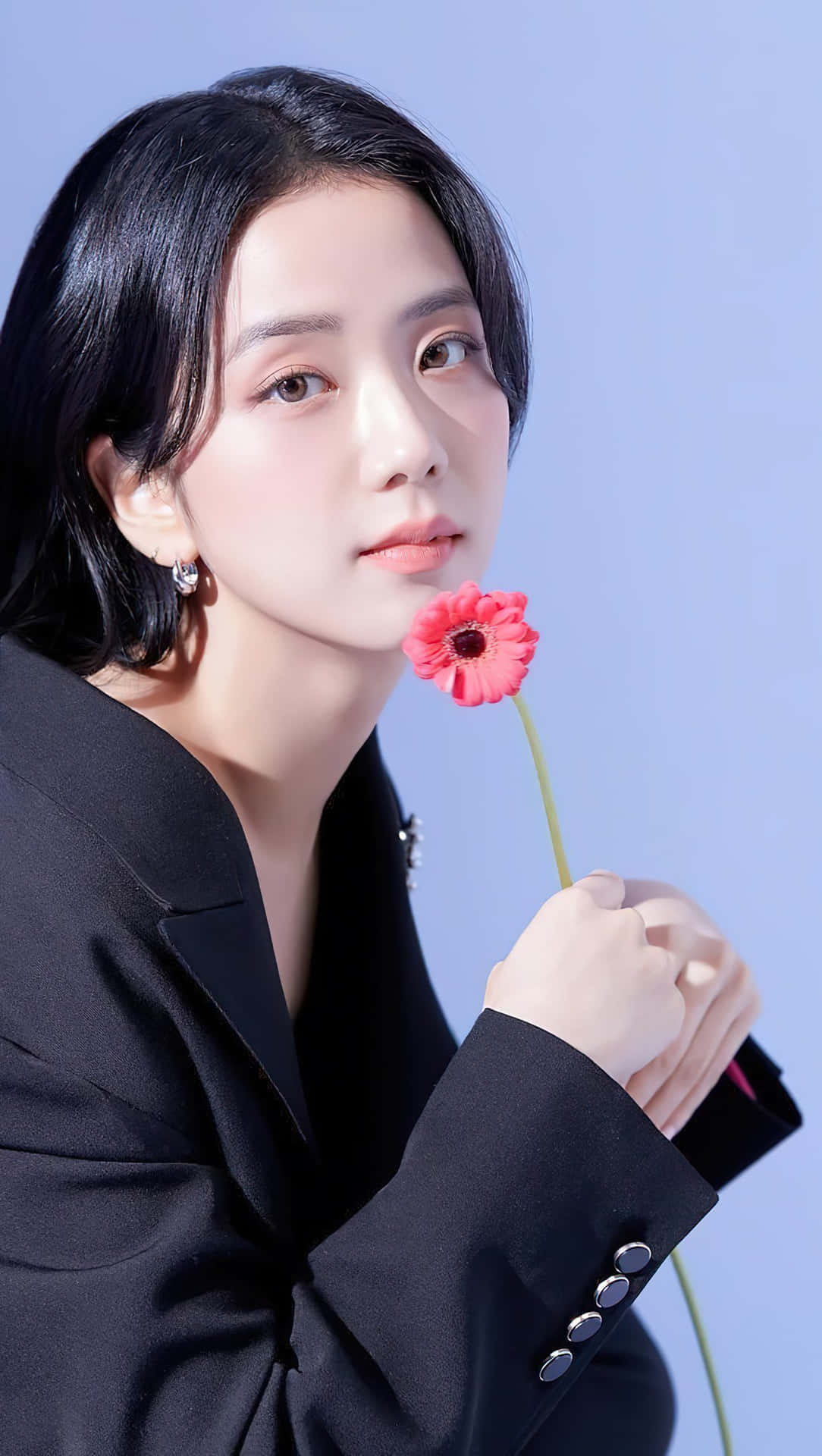 Classic Jisoo Blackpink Holding Flower