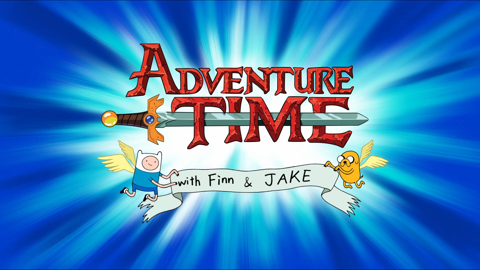 Classic Logo Of Adventure Time Laptop Background