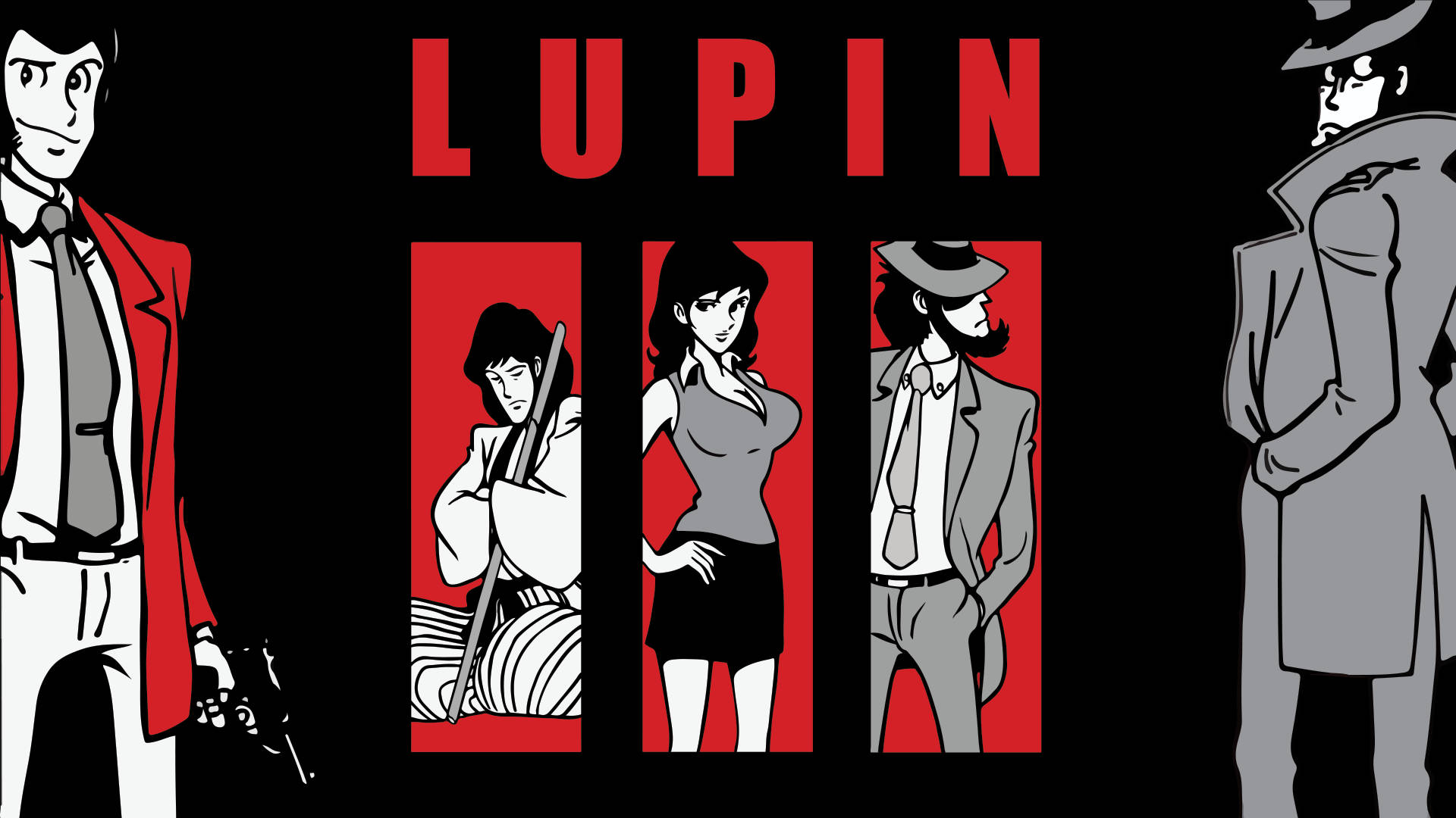 Classic Lupin The Third Poster Background