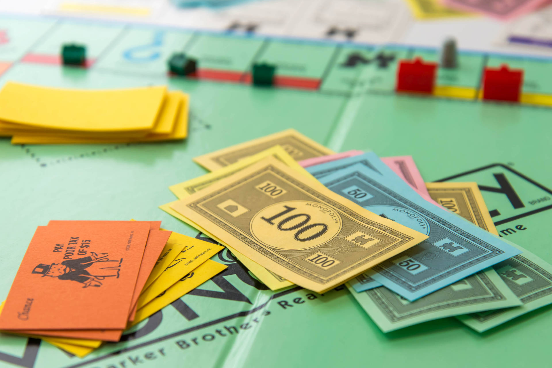 Classic Monopoly Money Background