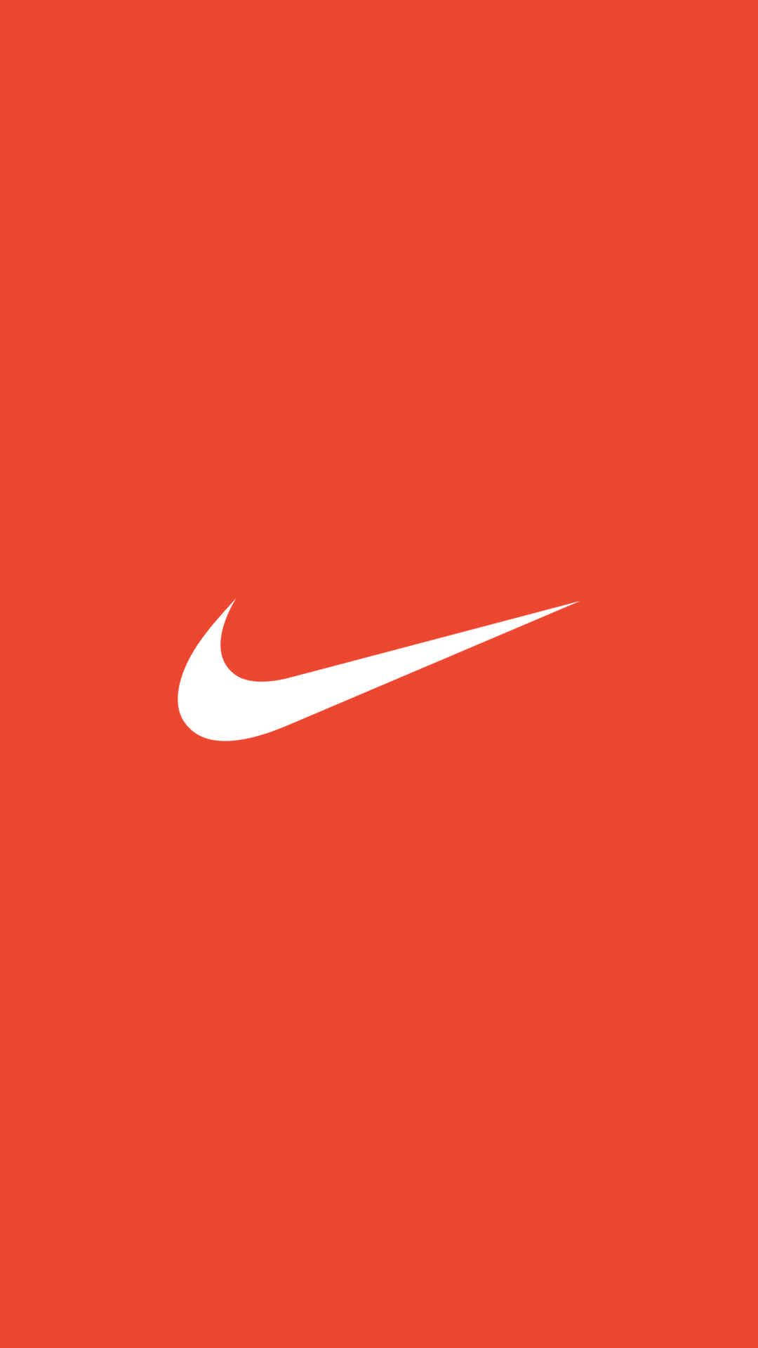 Classic Orange Red Nike Iphone Background