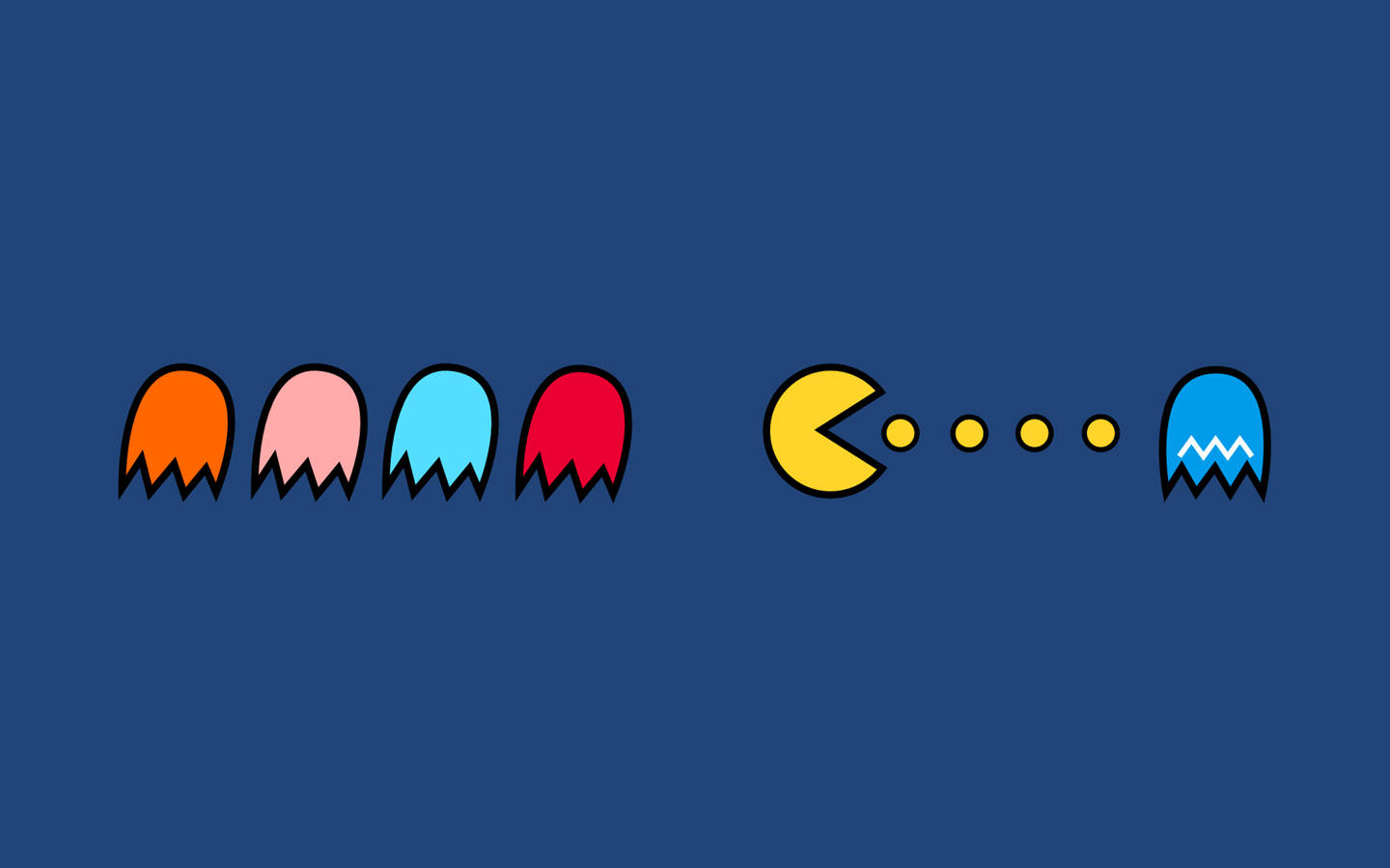 Classic Pac-man In Action Background