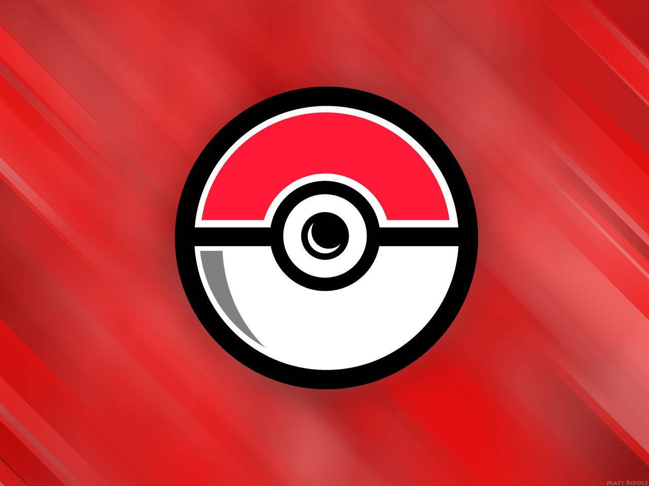 Classic Pokeball Logo Background