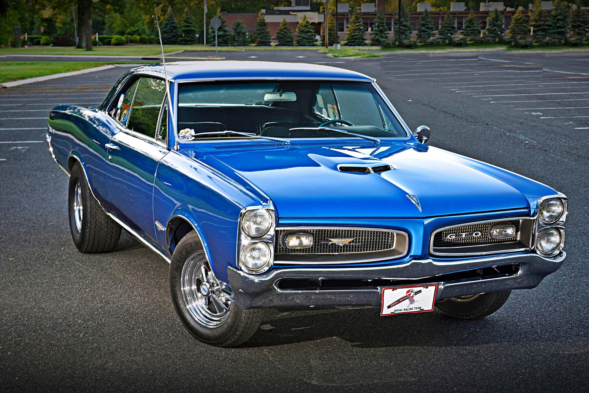 Classic Pontiac Gto In All Its Glory Background