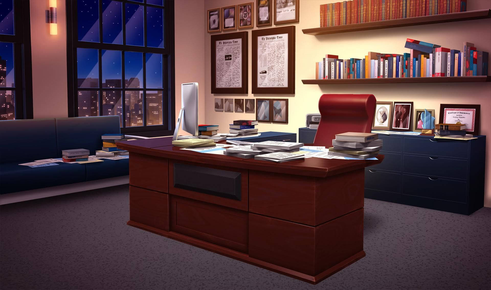 Classic Principal's Office Background