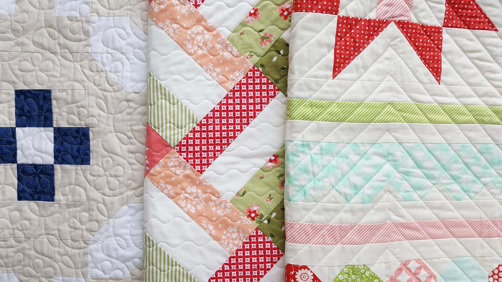 Classic Quilt Made With Love Background