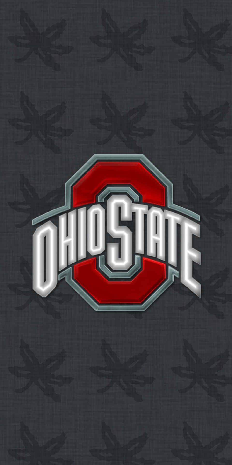 Classic Red And White Ohio State Logo Background