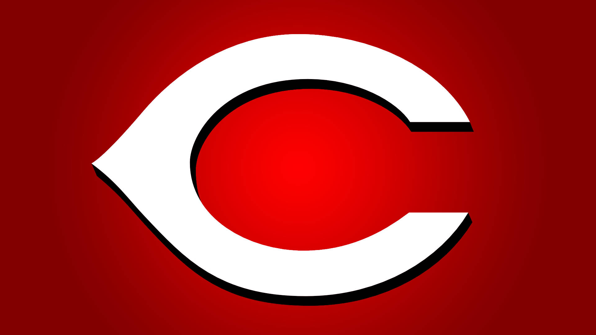 Classic Red Logo For Cincinnati Reds Background
