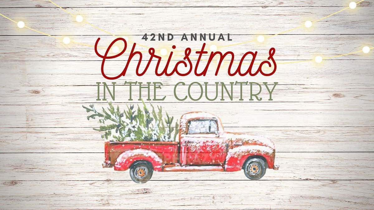 Classic Red Truck Is Ready To Celebrate Christmas