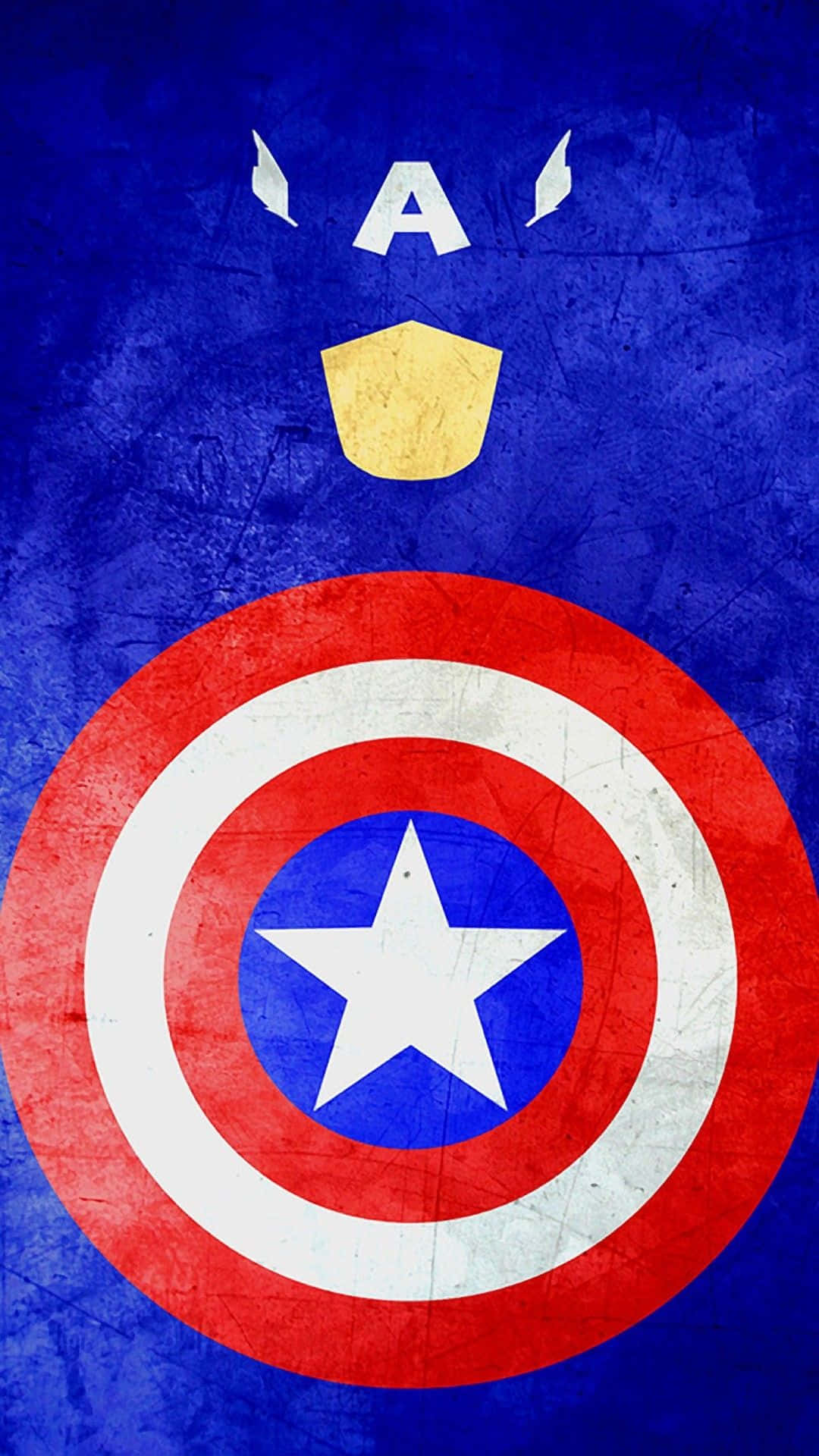 Classic Red, White And Blue - The Classic Captain America Logo Background