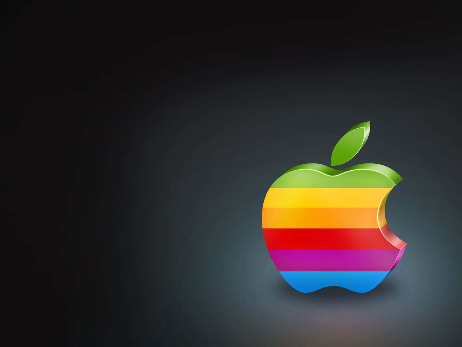 Classic Retro Apple Logo Background