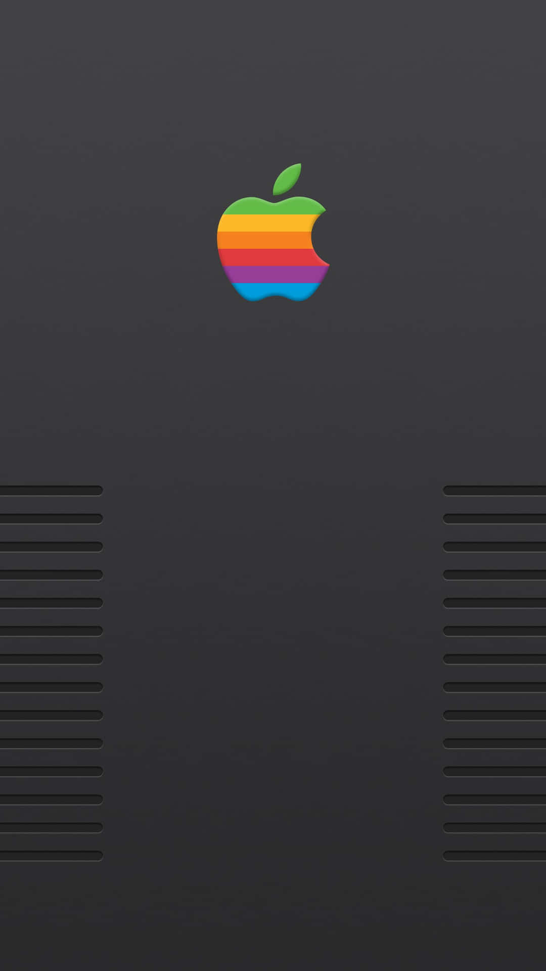 Classic Retro Apple Logo Wallpaper Background