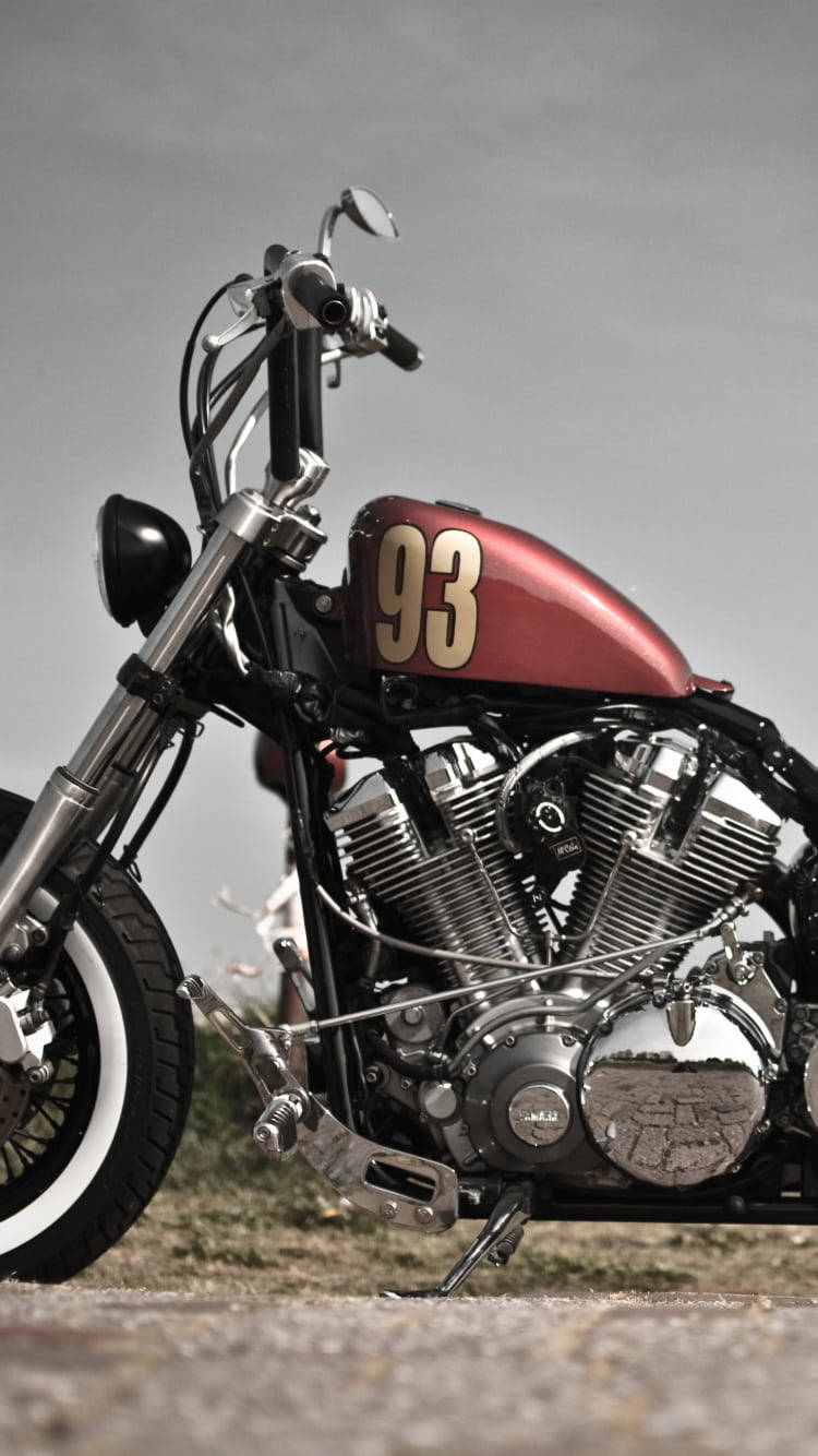Classic Retro Bobber Motorcycle