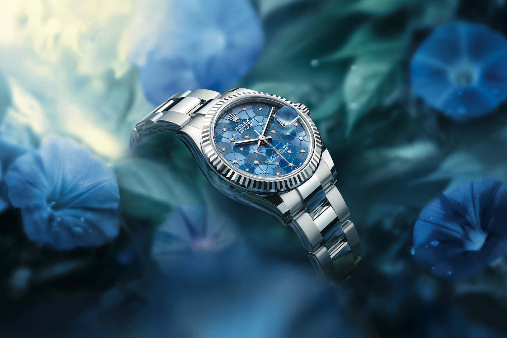 Classic Rolex Oyster Perpetual Timepiece Background