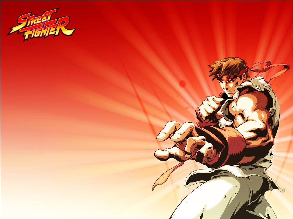 Classic Ryu In Street Fighter Background
