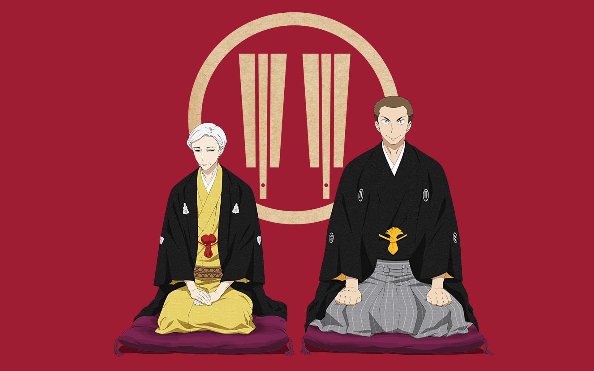 Classic Shouwa Genroku Rakugo Shinjuu Performance Background