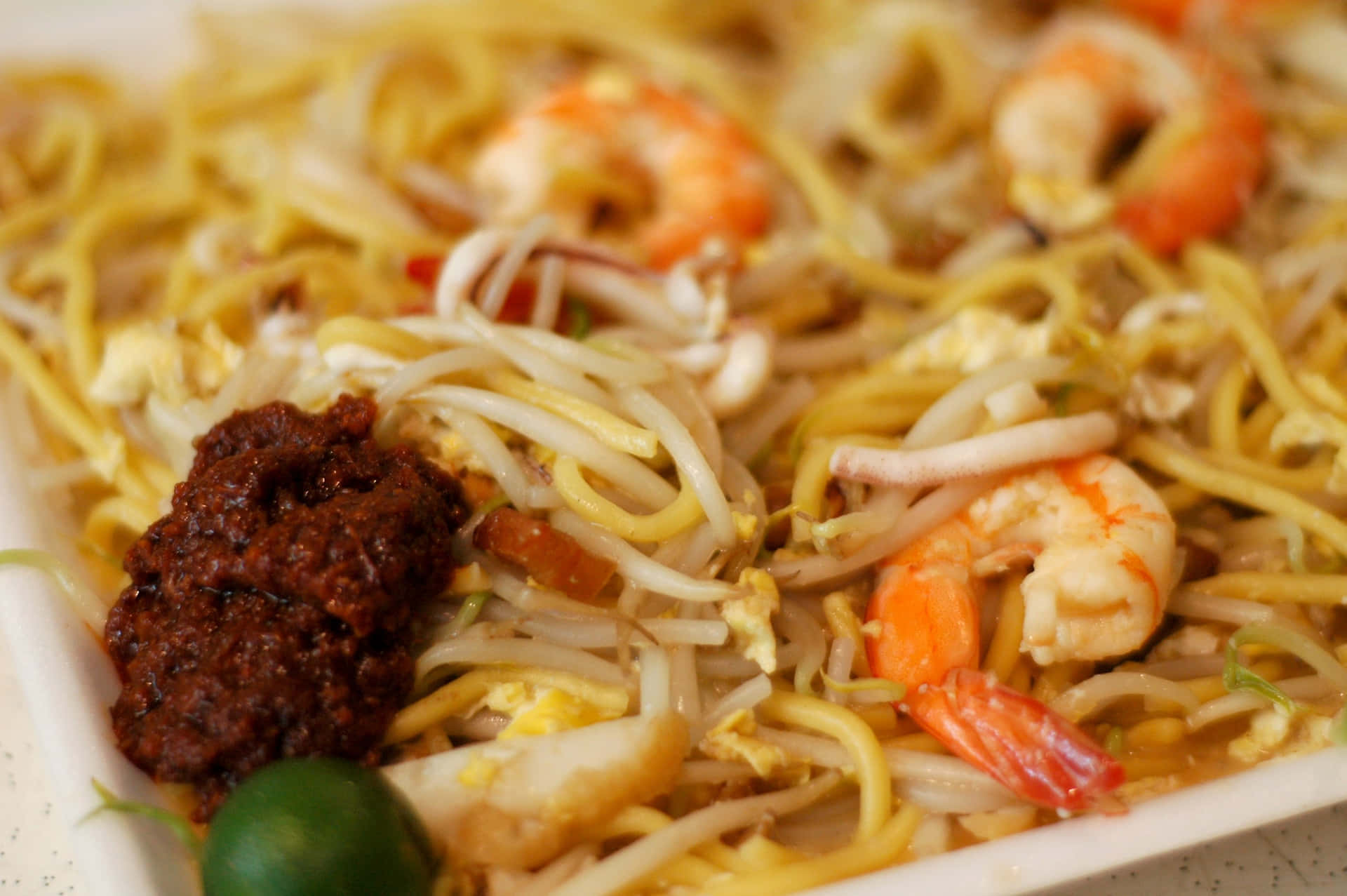 Classic Singaporean Hokkien Mee Background