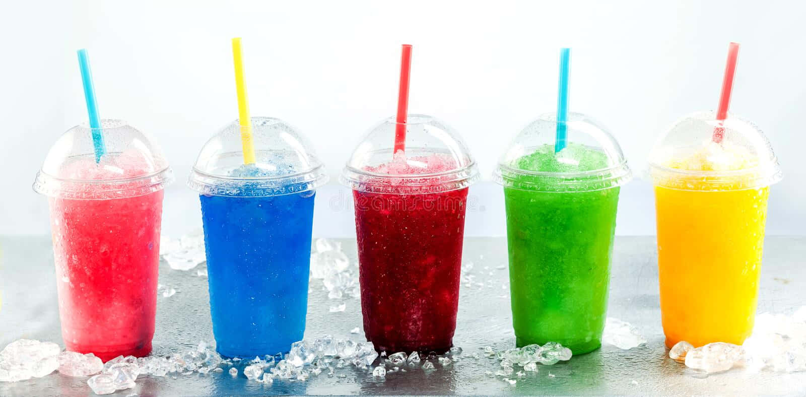 Classic Slushy Flavors Background