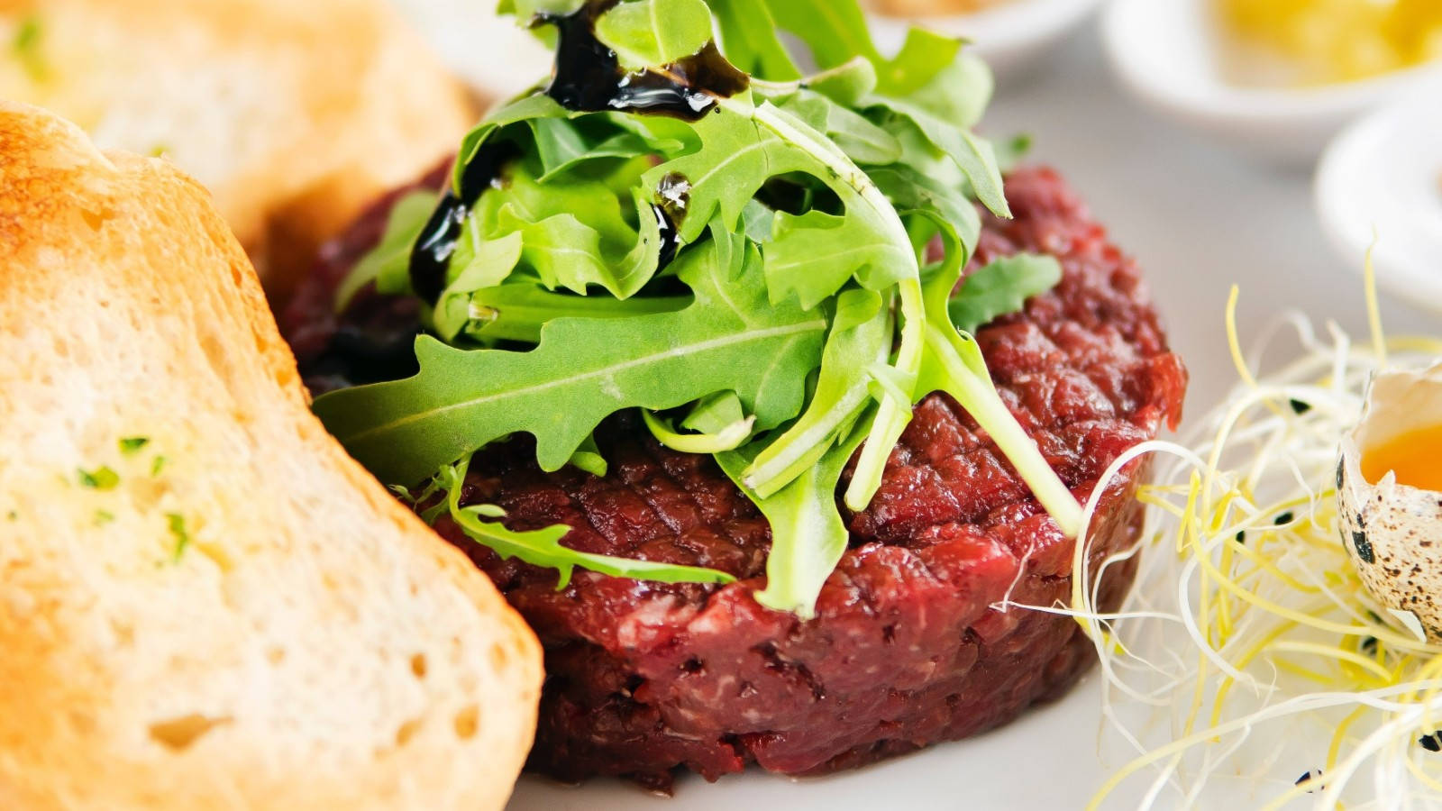 Classic Steak Tartare Background