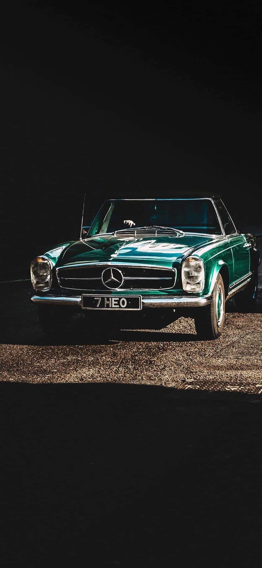 Classic W113 Mercedez Benz Car Iphone Background