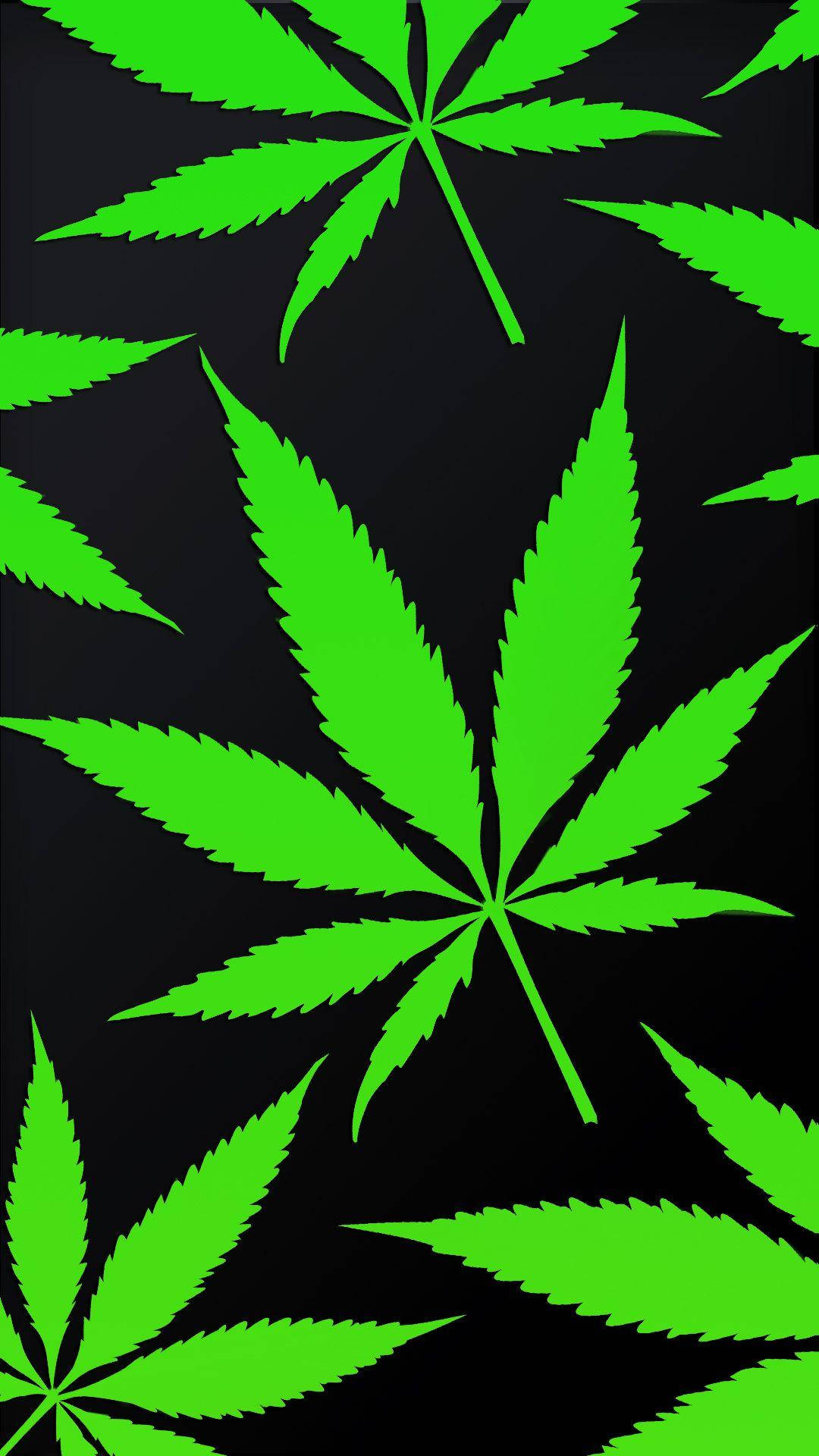 Classic Weed Design For Iphone Background