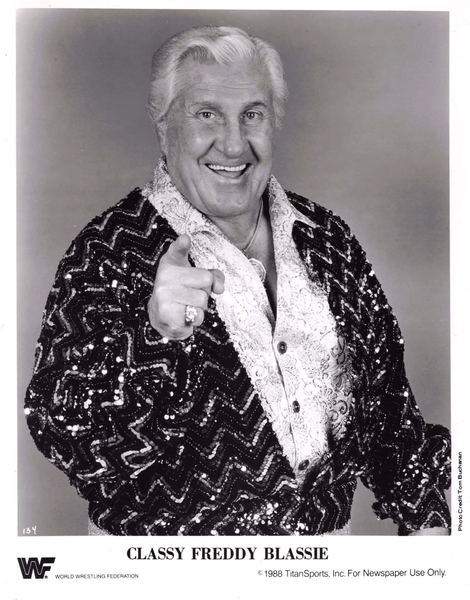 Classy American Wrestler Freddie Blassie Background