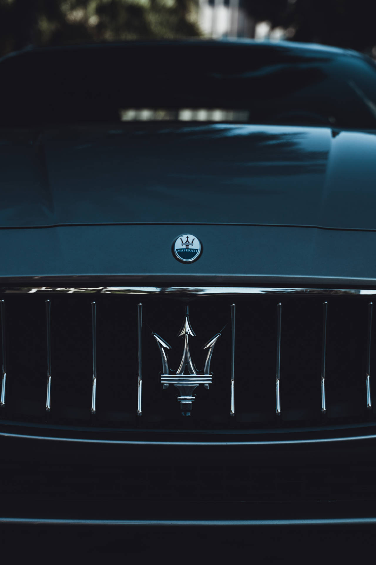 Classy Black Maserati Car Background