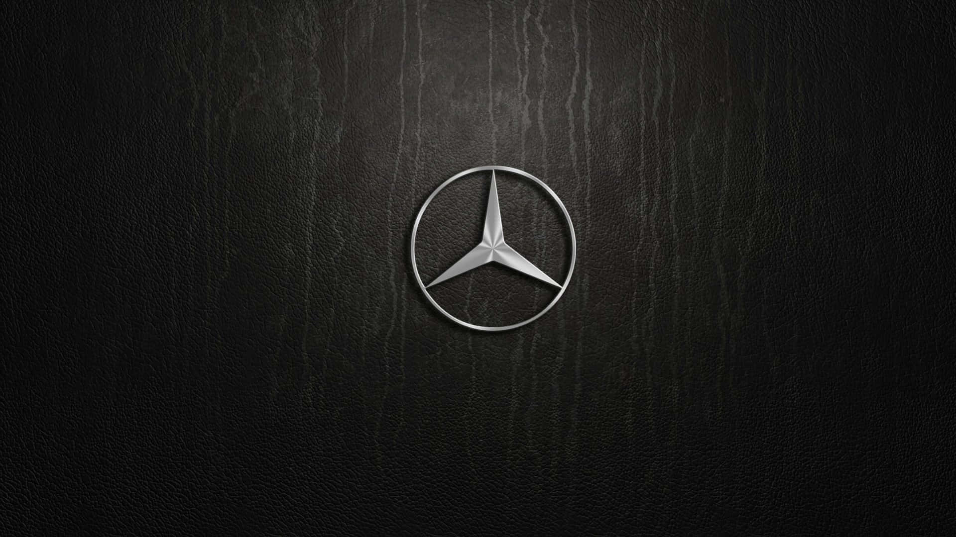 Classy Black Mercedes On A Sunny Day Background