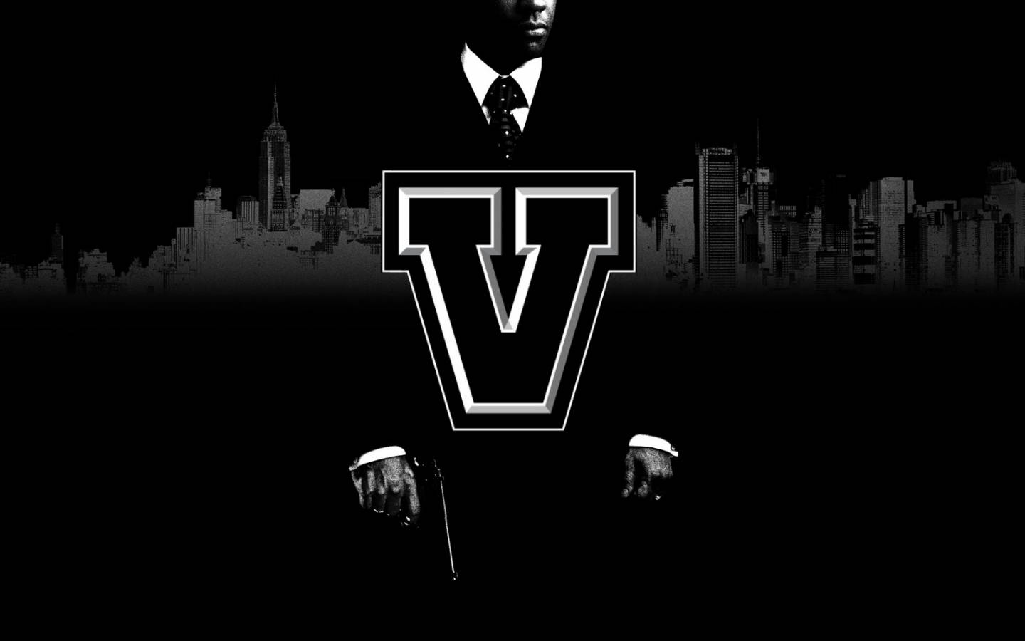 Classy Letter V Background