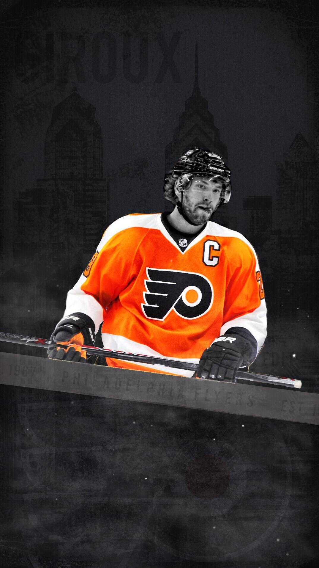 Claude Giroux Cityscape Poster Background