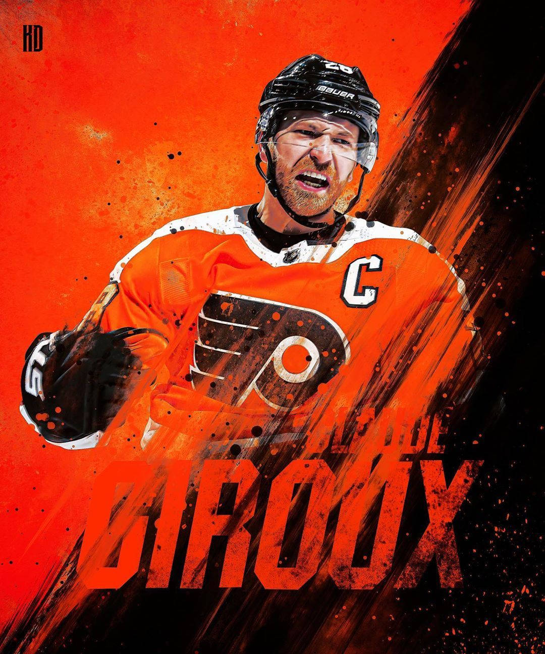 Claude Giroux Nhl Ice Hockey Background