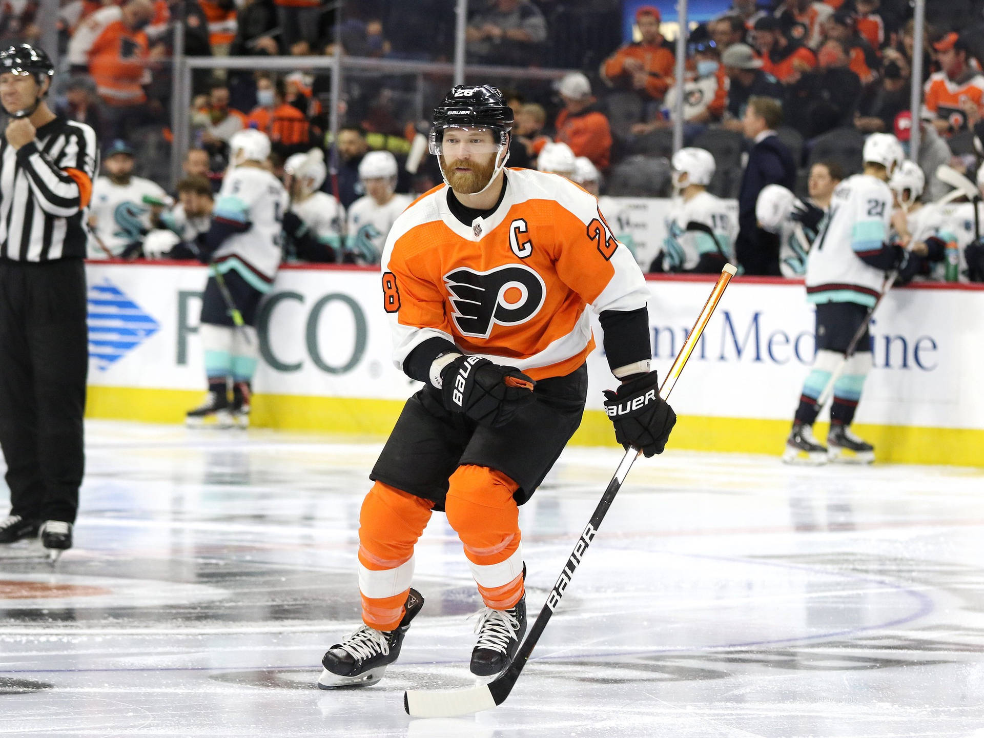 Claude Giroux Skating National Hockey League Background